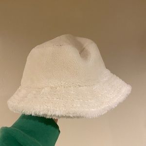 Fuzzy bucket hat
